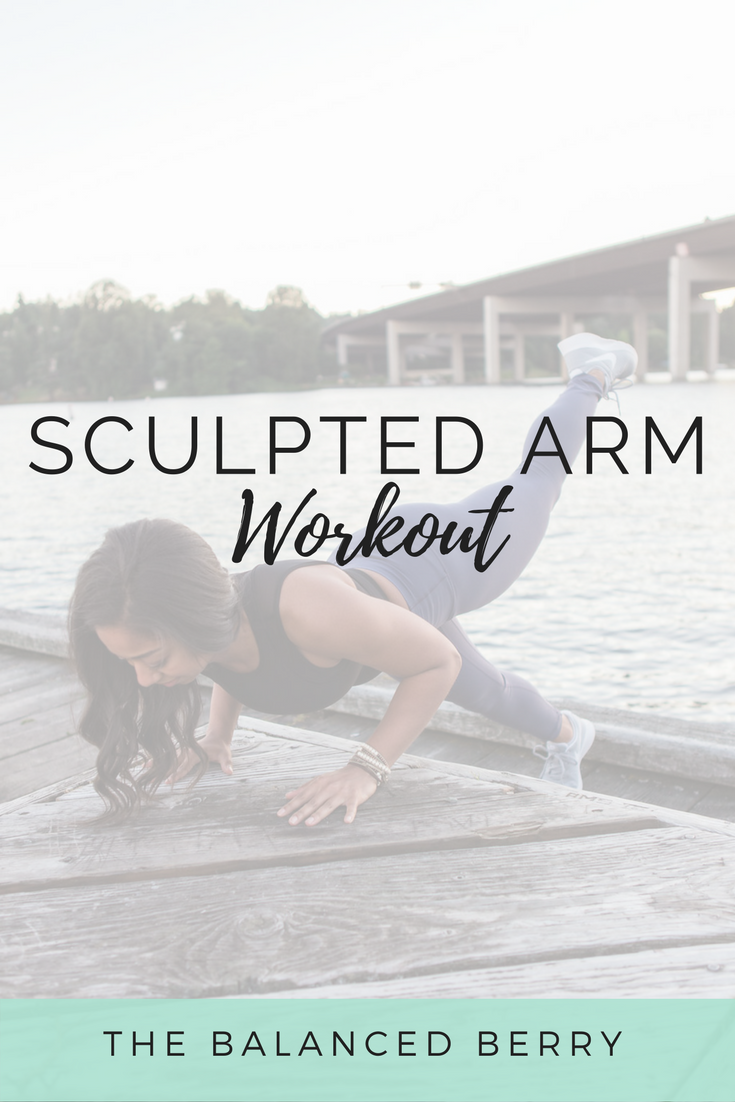 This sculpted arm workout will help you build upper body strength and sculpt and tone your arms and shoulders.