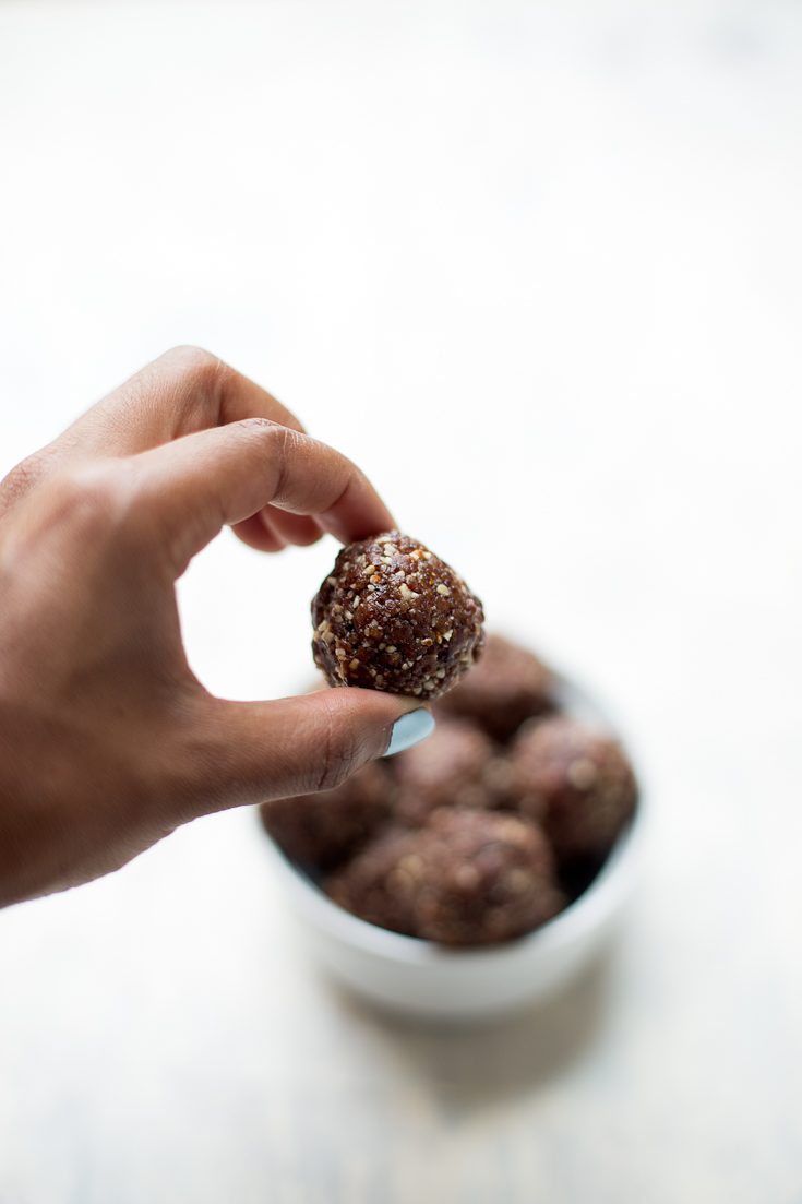 These Chocolate Cherry Energy Bites are tart, sweet, and the perfect treat to fuel your next workout.