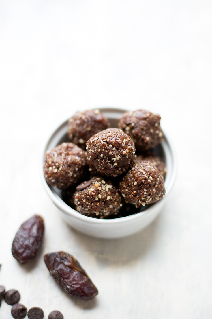 These Chocolate Cherry Energy Bites are tart, sweet, and the perfect treat to fuel your next workout.