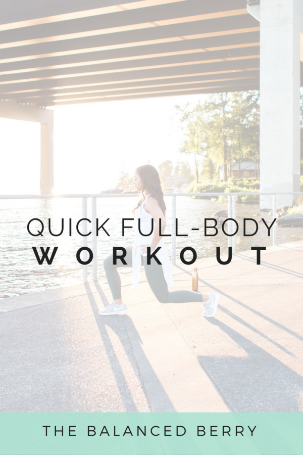 This full body workout will work you from head to toe. No equipment needed!