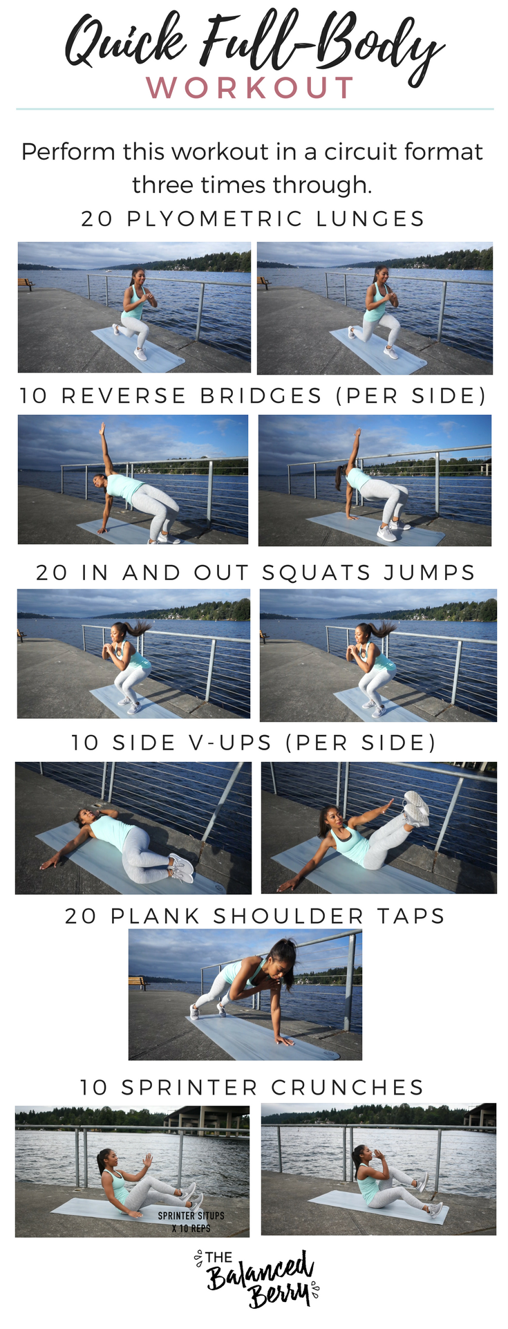 This full body workout will work you from head to toe. No equipment needed!