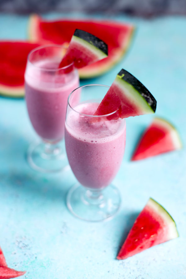 After a summer sweat session, this watermelon smoothie makes the perfect on-the-go drink to recover with.