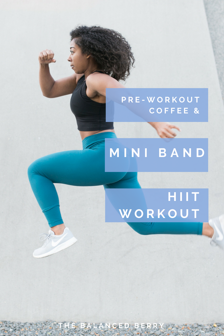 Love morning workouts, but don’t want to work out on an empty stomach? Try this pre-workout coffee recipe, followed by this travel-friendly full body HIIT workout!