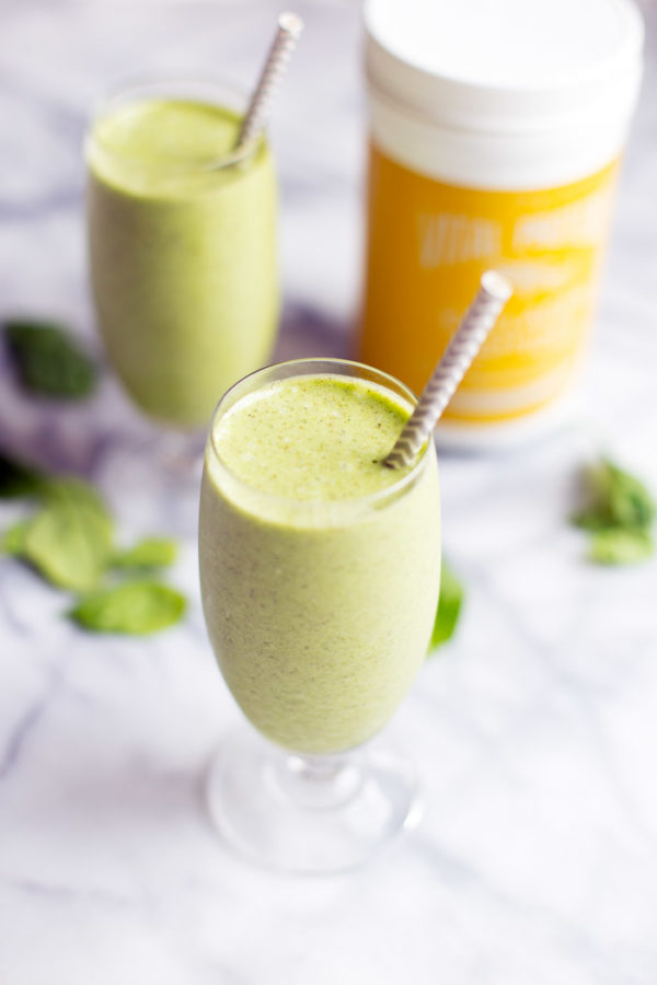 This Post Workout Green Smoothie is the perfect way to refuel after your workout. With a healthy dose of carbs, greens, and protein this simple smoothie is sure to be a staple in your routine.